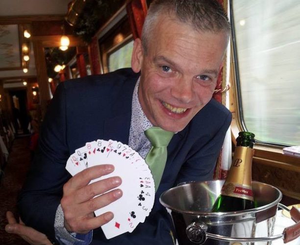 Mr Ludo, Magician who performed at the Railway Children Steam Special, organised by Nimble Media